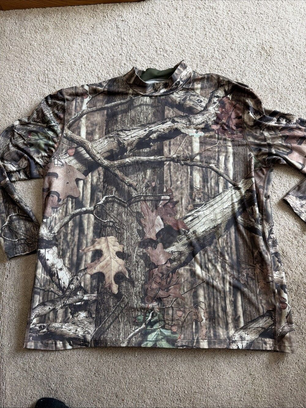 Russell Mossy Oak Break-Up Infinity Camo Long Sleeve Base Layer Shirt Mens 2XL